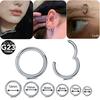 1/5PCS Titanium Segment Nose Rings Gold Color Body Clips Hoop For Women Men Conch Helix Cartilage Rook Earring Piercings Jewelry