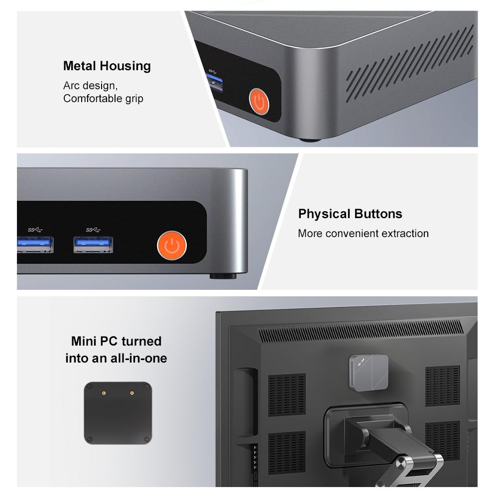 Mini-PC Ninkear M7 16G+512G SSD AMD 7430U AMD Radeon Grafik Windows 11 PRO