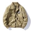 Cotton Wash Jacket Men's Spring and Autumn American Casual Tooling Loose Embroidered Baseball Jacket