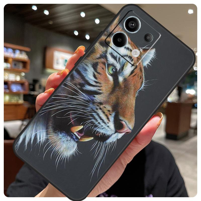 Animal Tiger Case For Xiaomi Redmi Note 14 10 11 12 13 15 Pro Plus Cover For Redmi 15 15C 14C 10C 12C 13C
