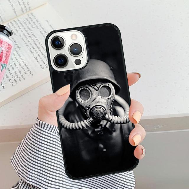 

Cool Man Antigas Mask Phone Case For For iPhone 17 Air 16 15 11 12 13 14 Pro Ma Plus coque iPhone 13