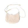 Andrea Cardone Women's Leather Handle Boa Hobo Bag Q46530