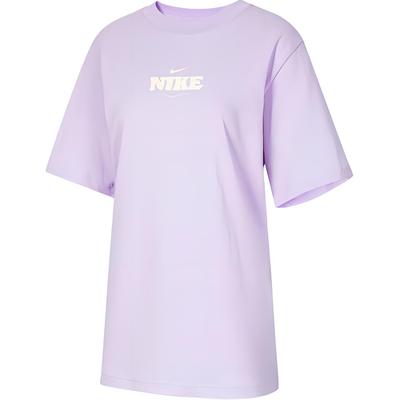 Alphabet Print Sports Training Casual Round Neck Short Sleeve Drop Shoulder T-Shirt SS24 Women Tops Purple HF6180-517