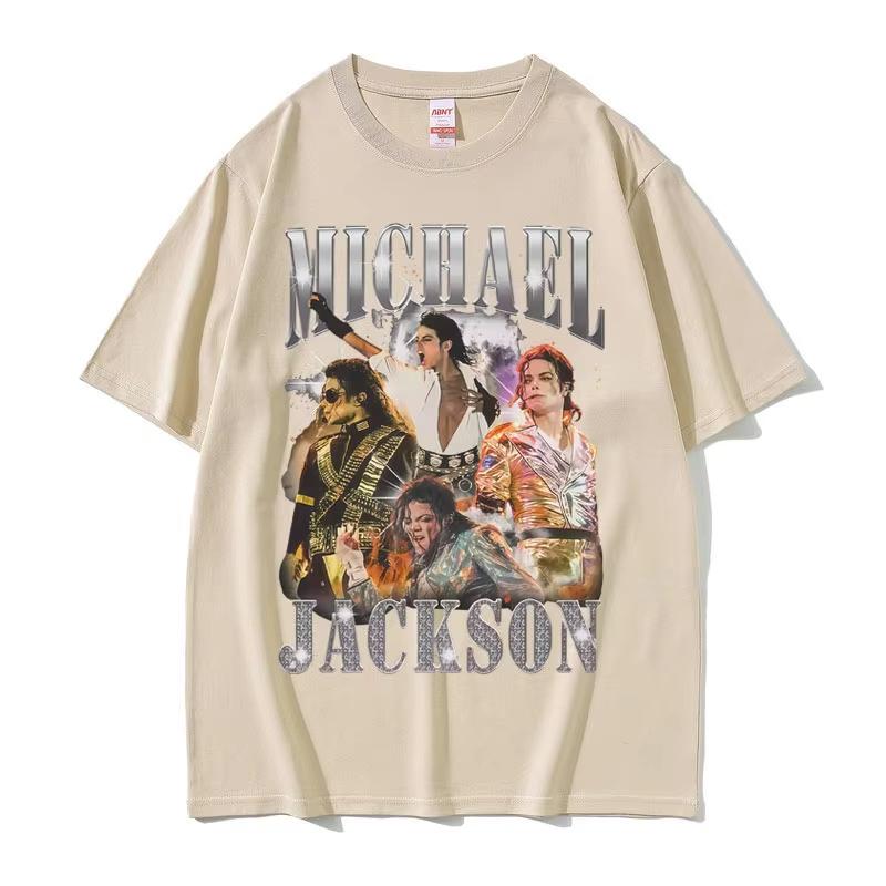 Maglietta Grafica Classica Vintage Michael Jackson Unisex Abbigliamento Donna Moda Retro Gotica Rock Maglietta Unisex Punk T-shirt Oversize