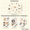 3Pcs Cartoon Boho Animals Wall Sticker Nursery Wall Stickers Children's Room Wall Decals Kids Room Decor Living Room Decoration
