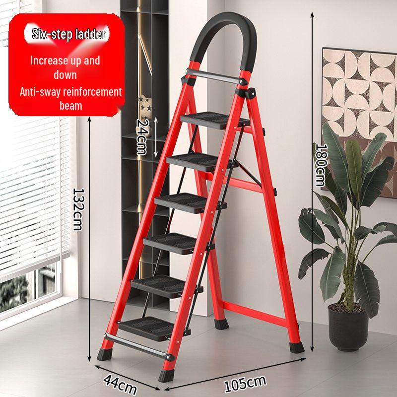 Portable Multi-Functional A-Frame Folding Ladder for Home and Engineering Use