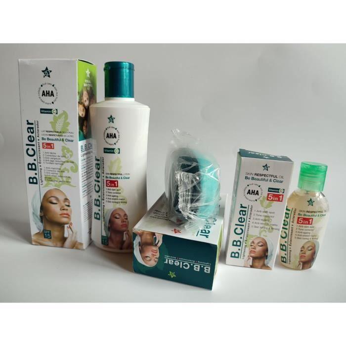 BB clear éclaircissante lait 200ml, l'huile et savon anti tâches