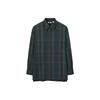 Uniqlo Plaid Pattern Button-Down Long Sleeve Shirt Men Shirts Dark-Blue 452705-68