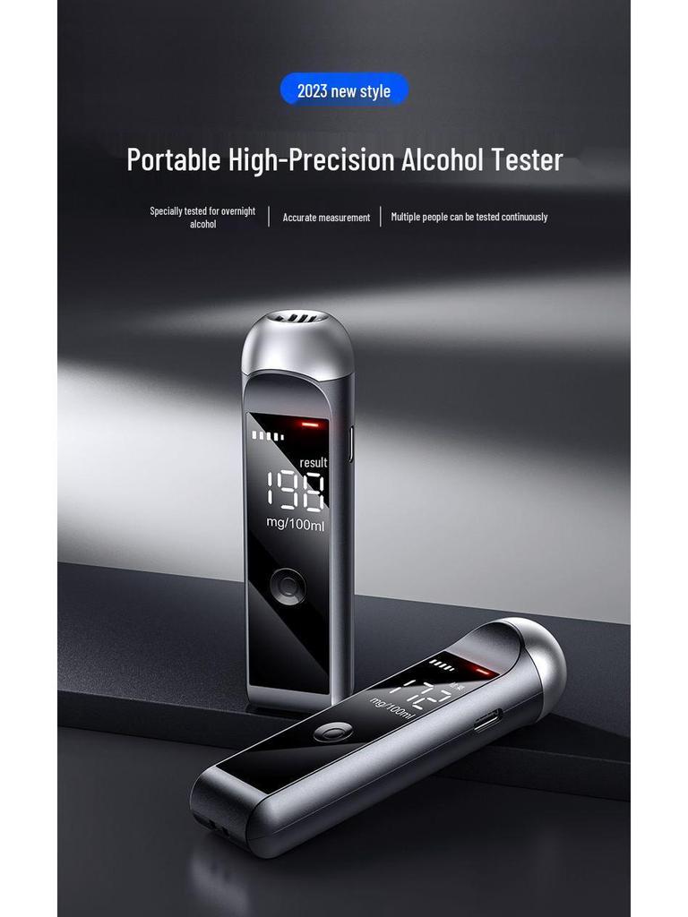 Breathalyzer Drunk Driving Detector - High Precision Alcohol Tester