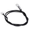 10Pcs   Thermistor Temperature Sensor Probe Round Lug Cold Pressed Terminal Connector 500mm
