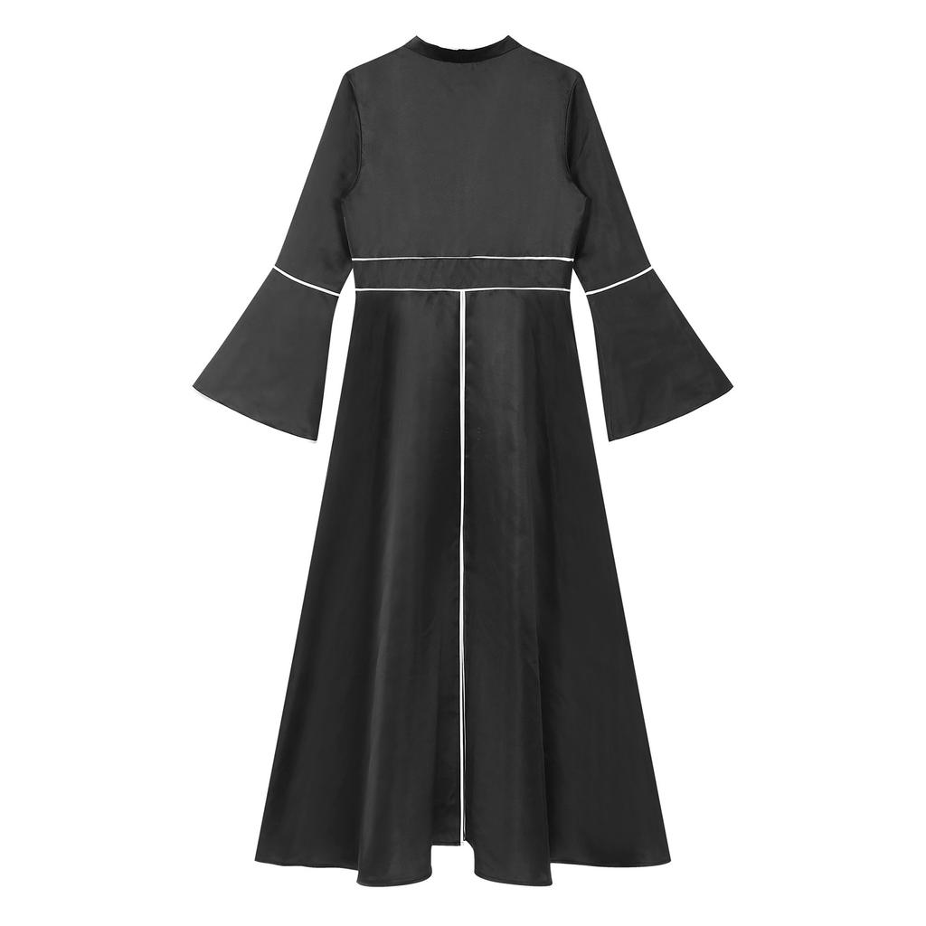 black church lady dresses For Her Women Dress 82217C-Black representing a sacred space for worship Women's Black Church Fashion |