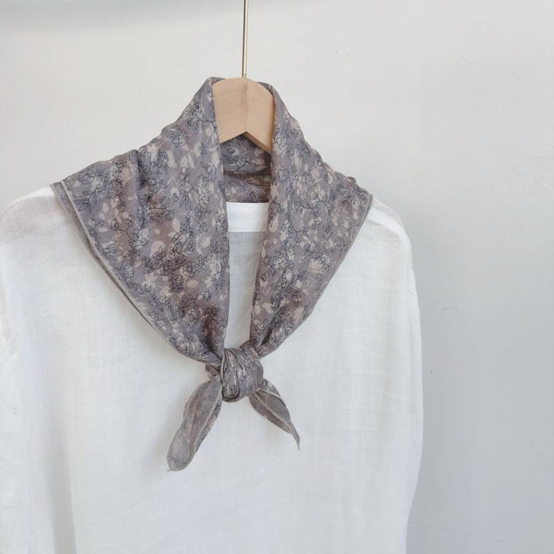 

65*65см Маленький квадратный шарф Защита шеи Универсальный Женский Мягкий Платок для волос Квадратный Носовой платок Женский Фуляр Хиджаб 65x65cm