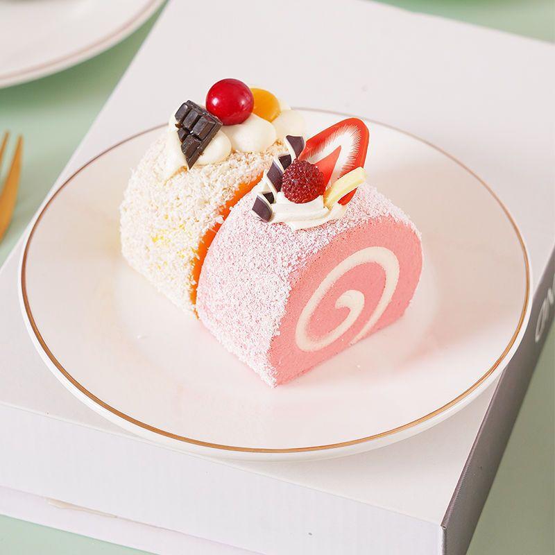 Gold Rim Ceramic Round Dinner Plate