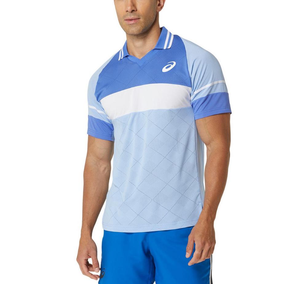 ASICS Match Actibreeze Polo Shirt Polo Shirt Men s Blue 2041A283-403 XS