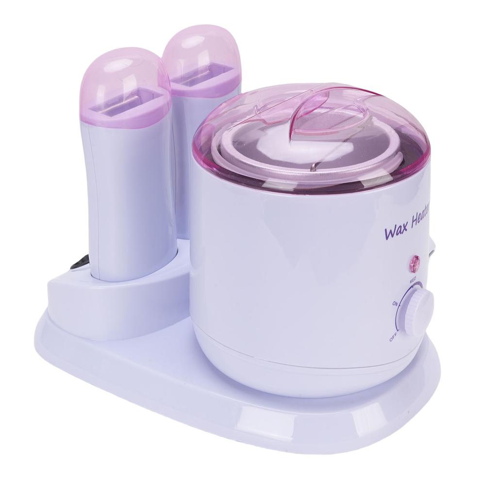 3 In 1 Wax Heater Anti Scald Roll On Wax Warmer with Double Cartridges 180W for Home Use