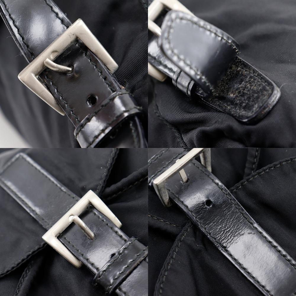 Prada Backpack Daypack Black Nylon Women Used