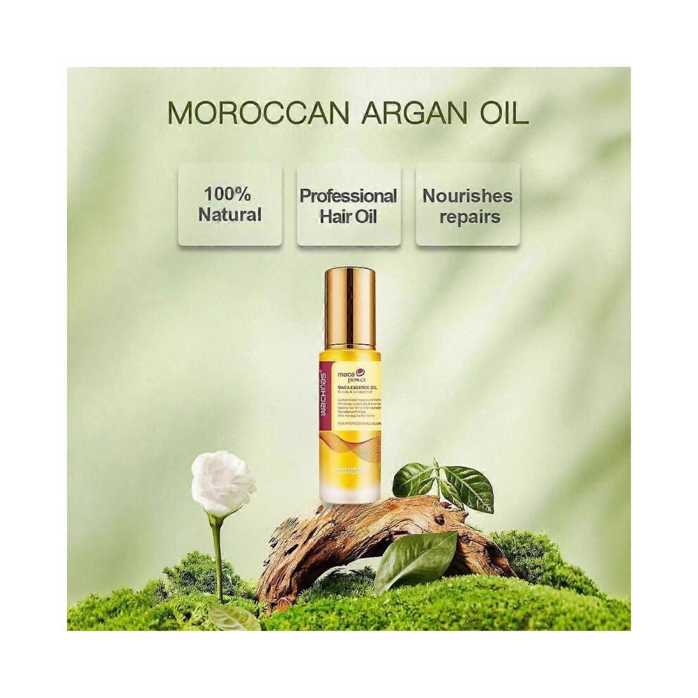 Trattamento Capelli al Collagene Riparazione Profonda Balsamo per Tutti i Tipi di Capelli 500 ml + Siero per Capelli all'Olio di Argan per Capelli Secchi e Danneggiati 50 ml