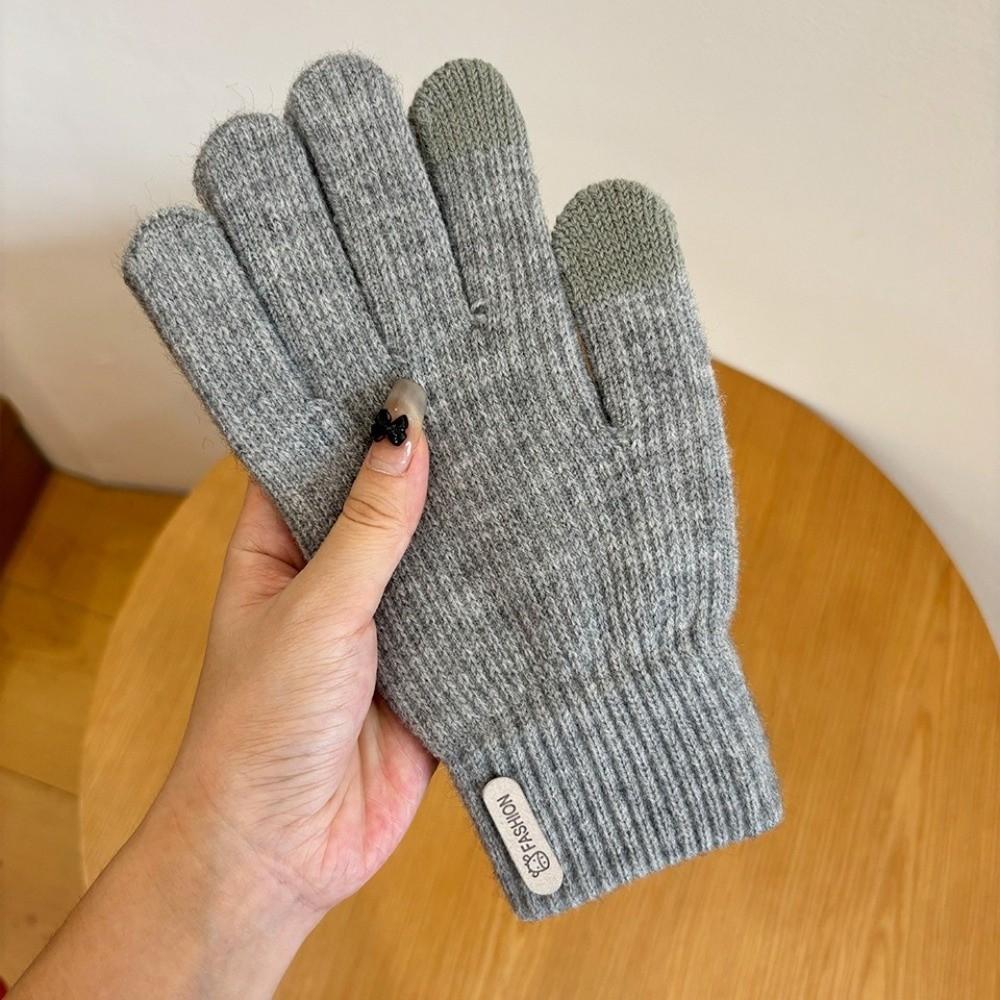 Keep Warm Touch Screen Gloves Cold Proof Mittens New Knitted Gloves  Winter