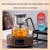 BVGMAV Magnetic Detachable Glass Tea Infuser Teapot