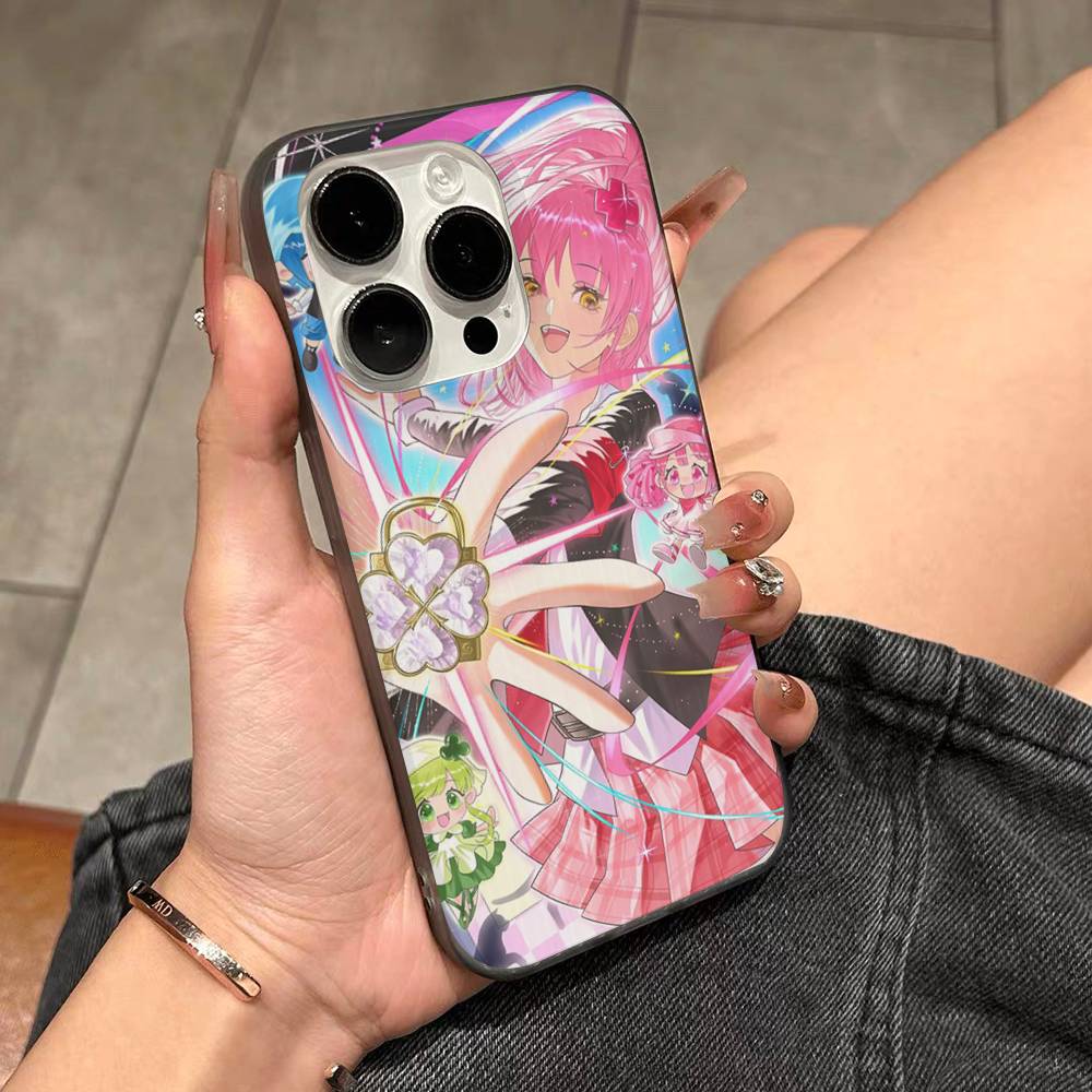 ANIME Shugo Chara Amu Phone Case For IPhone 17 16 15 14 13 12 11 Pro Max Plus Pro Stripe Soft Cover