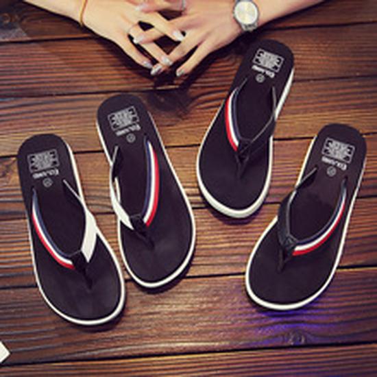 2019 Summer Korean Style Women's Wedge Heel Non-Slip Beach Flip Flops