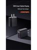30W Triple-Port Fast Charger with Digital Display for Apple 15 Pro - Dual USB-C and USB Ports