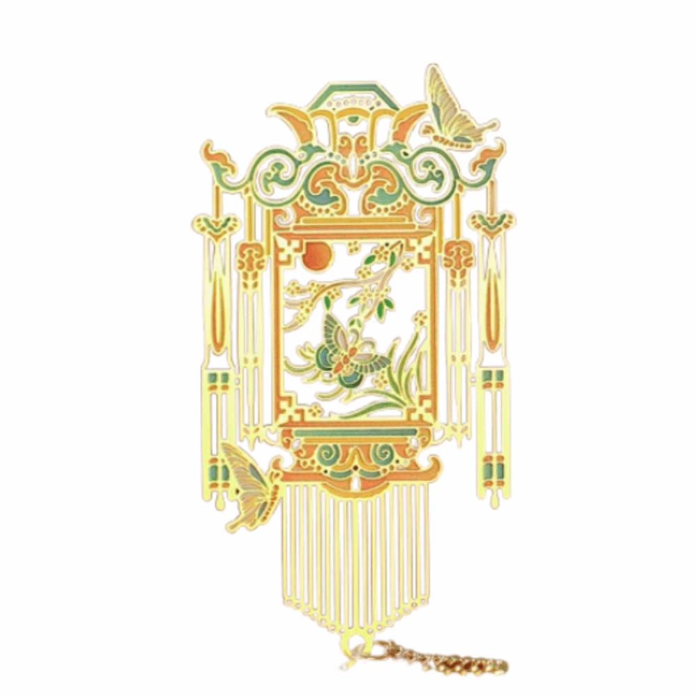 Tassel Pendant Chinese Beasts Bookmark Creative Metal Bookmark Hollow Metal Bookmarks Student Gift