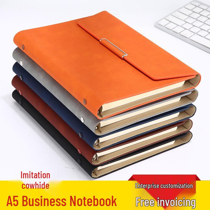 A5 Custom Logo Binder Notebook: Business Stationery & Student Planner Diary