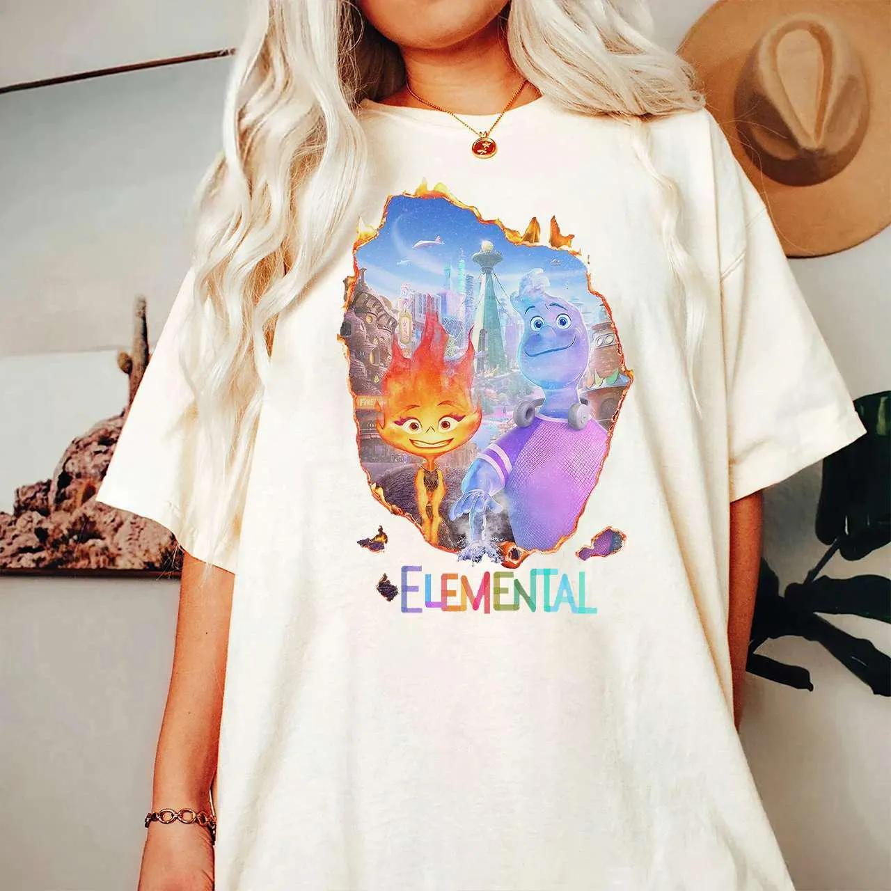 

EleUnisextal Ember And Wade Shirt EleUnisextal Chemical Reaction Shirt Pixar EleUnisextal Family Shirt S