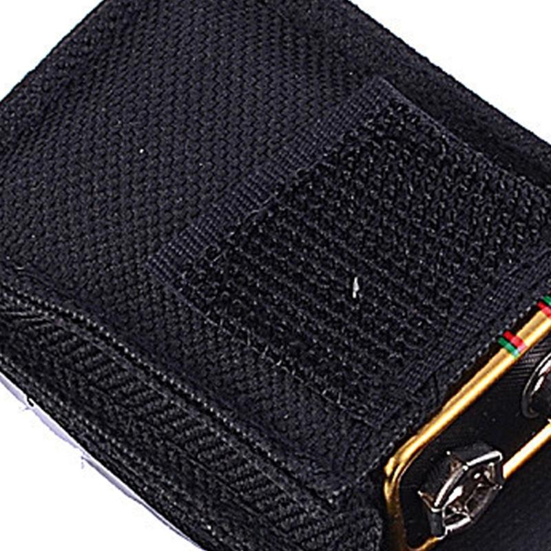 Musical Instrument Bass Battery Cover Holder Bag 9V Guitar Battery Bag Battery Pack Nylon Cloth Bag Easy to Use