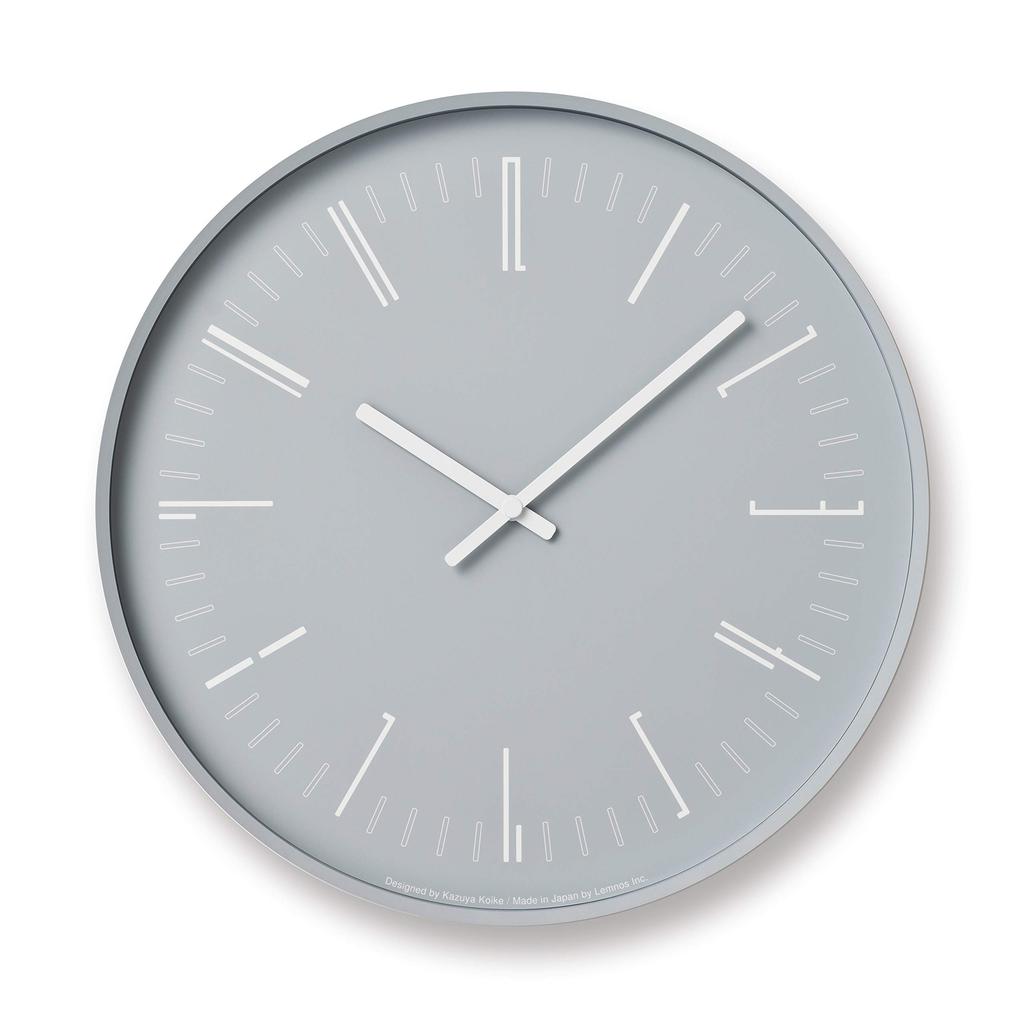 Lemnos Draw Wall Clock, Analog, Gray, KK18-13 GY