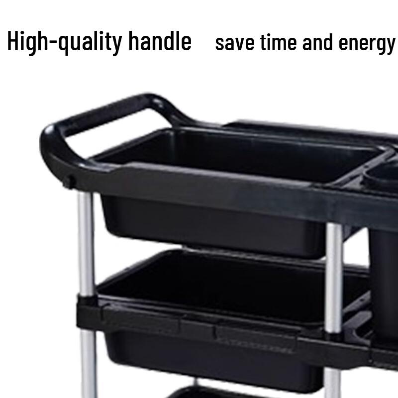 Sule Heavy Duty Restaurant Bussing Cart with Double Handles