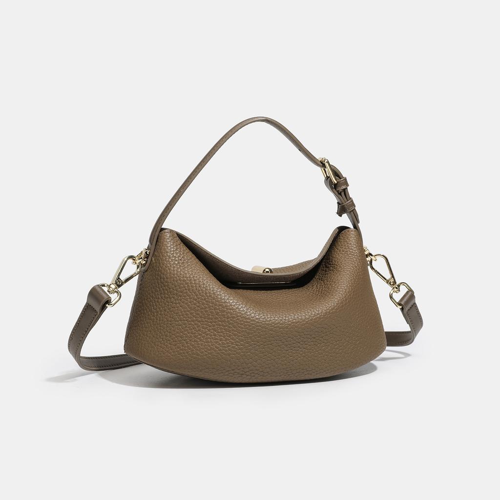 Genuine Leather Fashionable and Simple Single-shoulder Crossbody Bag High-end Handbag