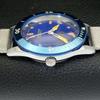 REFURBISHED TITUS SWISS MENS 40MM TURNABLE BEZEL BLUE DIAL WATCH a432731-2 R113-a432731