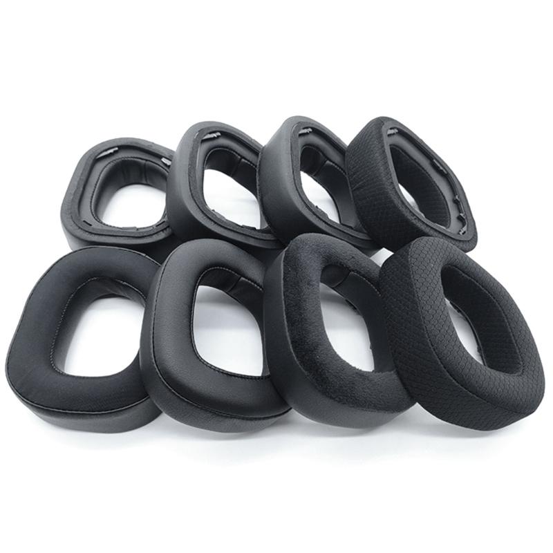 1 Pair Earpads Ear Pads Ear Sponge Covers Improved Comfort Soft Earmuff Repair Part for HS80 RGB Gaming Headset
