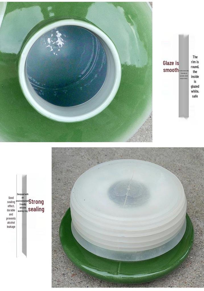 Jingdezhen Ceramic Wine Jar – Sealed, 10/20/50 Jin, Ideal for Cellar Storage & Wine Soaking.