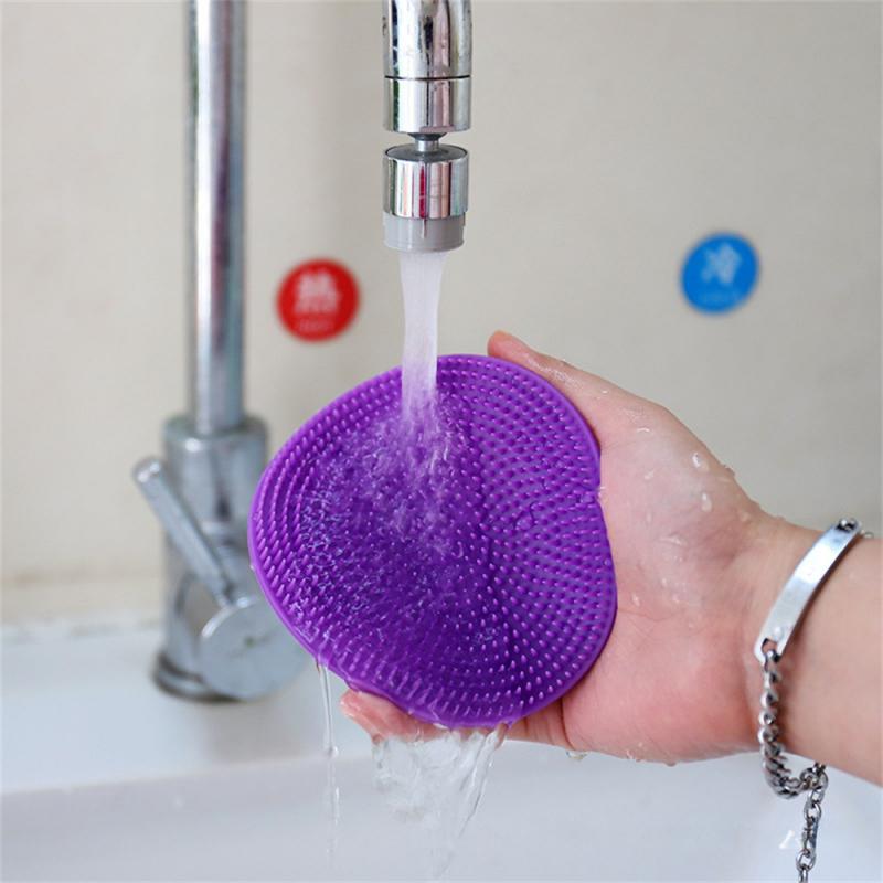 3/2/1PC Face Scrubber Soft Silicone Facial Cleansing Brush Face Exfoliator Blackhead Acne Pore Pad Cradle Cap Face Wash