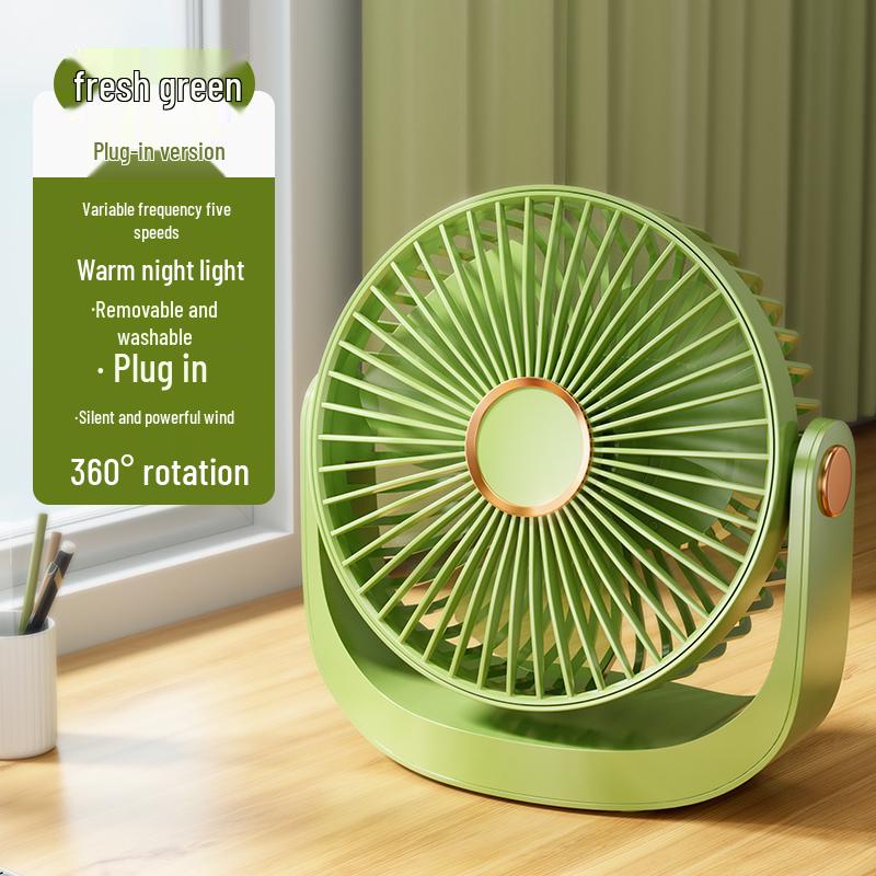 2025 USB Rechargeable Ultra-Quiet Mini Desktop Fan for Office Workstations