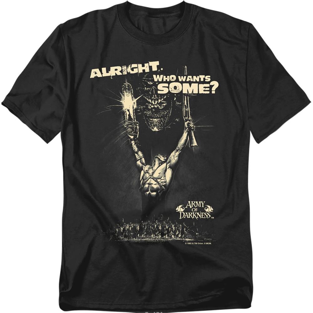 Army Of Darkness - Want Some - Adult Unisex Short Sleeve T-Shirt - Black M