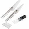 Kai Seki Magoroku Takumi So Knife Set Santoku 165mm + Petty 120mm + Sharpener + Dishcloth AB-5156 AB-5163 AP-0308