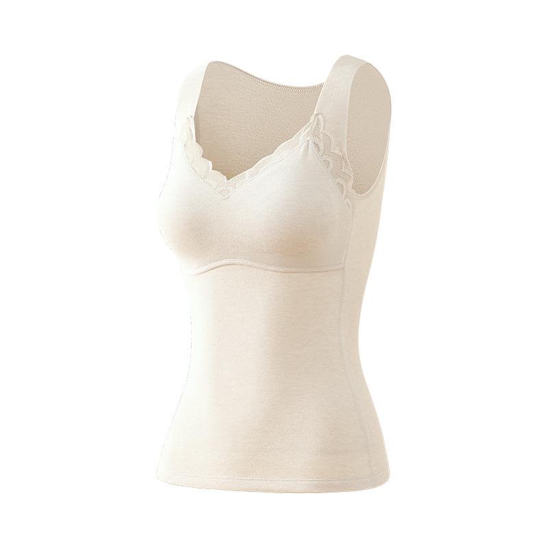 Women's Seamless Mulberry Silk Base Top: Slimming, Shaping, Moisturizing, Bra-Free, Warm.