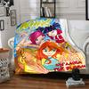 1pc Winx Club Fairies flannel Blanket for Super Soft Cute Comfort Blanket for Travel Bedding Couch Sofa Blanket Y73024