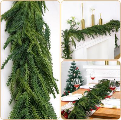 180CM Artificial Garland Christmas Decoration Fake Vine for Home Decor Greenery Wreath New Year Party Navidad Outdoor Ornaments