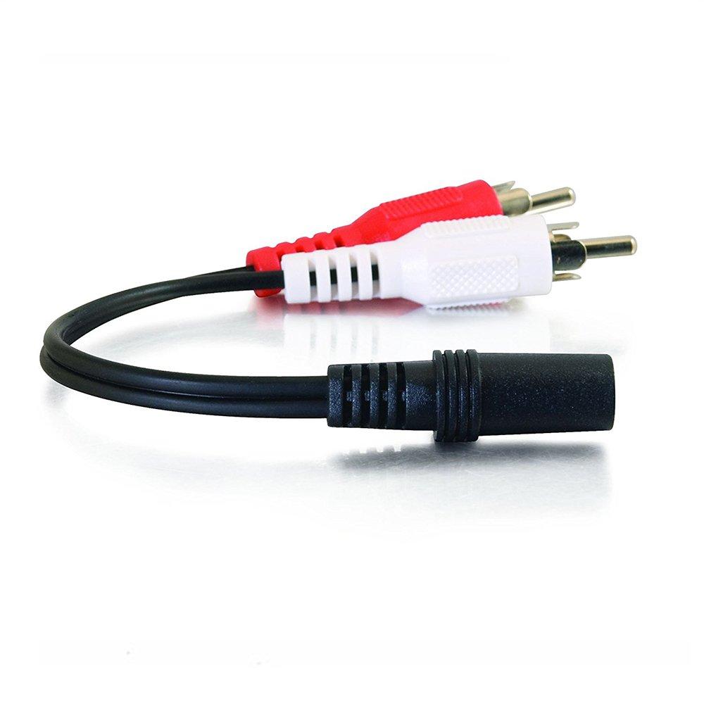 Sherry Connection Cord Rear View Camera RCA Converter Cave 3.5mm Stereo Mini Plug To 2RCA Converter Adapter