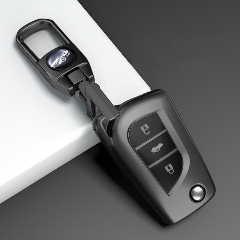 2 3 4 Buttons Tpu Car Key Case Cover For Toyota Hilux Corolla Avensis Prado Fortuner Rav4 Chr Shell Accessories