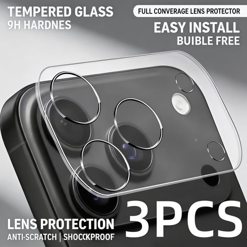 3PCS Camera Lens Protector for iPhone 17 Pro Max Lens Protective Glass for iPhone 17 Air 17 16 15 14 13 Pro Max Plus 4