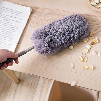 Spolverino Retrattile Acciaio Inossidabile Manico Lungo Spazzola per Spolverare Strumenti per la Pulizia Domestica per Auto Microfibra Polvere Piuma di Pollo