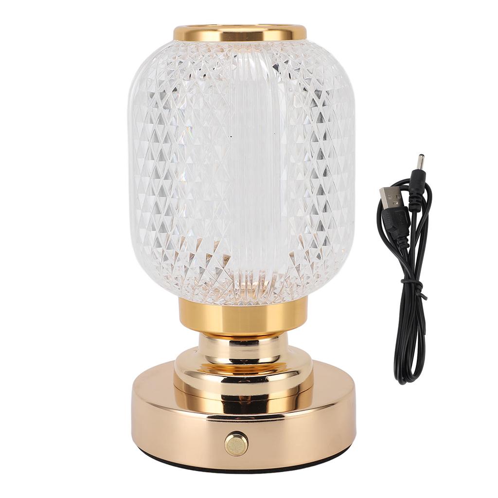 Cordless Table Lamp 3 Color Modes Stepless Adjustable Portable Rechargeable Battery Operated LED Touch Lamp for Bedroom