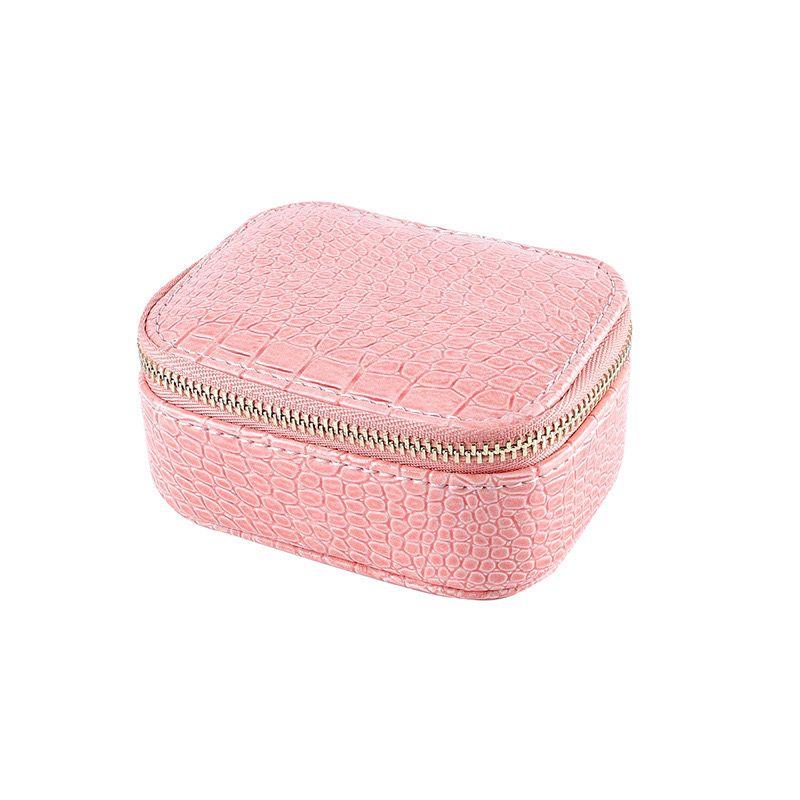 

Jewelry Box Small Mini Portable Delicate Ring Earrings Earrings Necklace Jewelry New Flannel Small Storage Boxes Home Storage