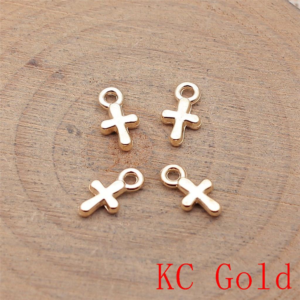Heart Cross Shaped Charms Pendant For Bracelet Necklace Jewelry Making Craft Findings